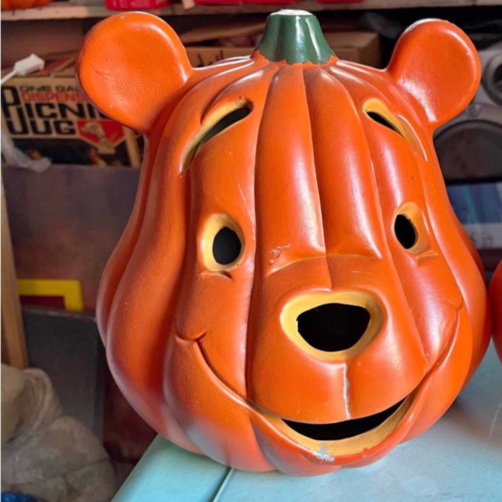 Orange Pumpkin Bear Halloween Lantern - Home Holiday Decor